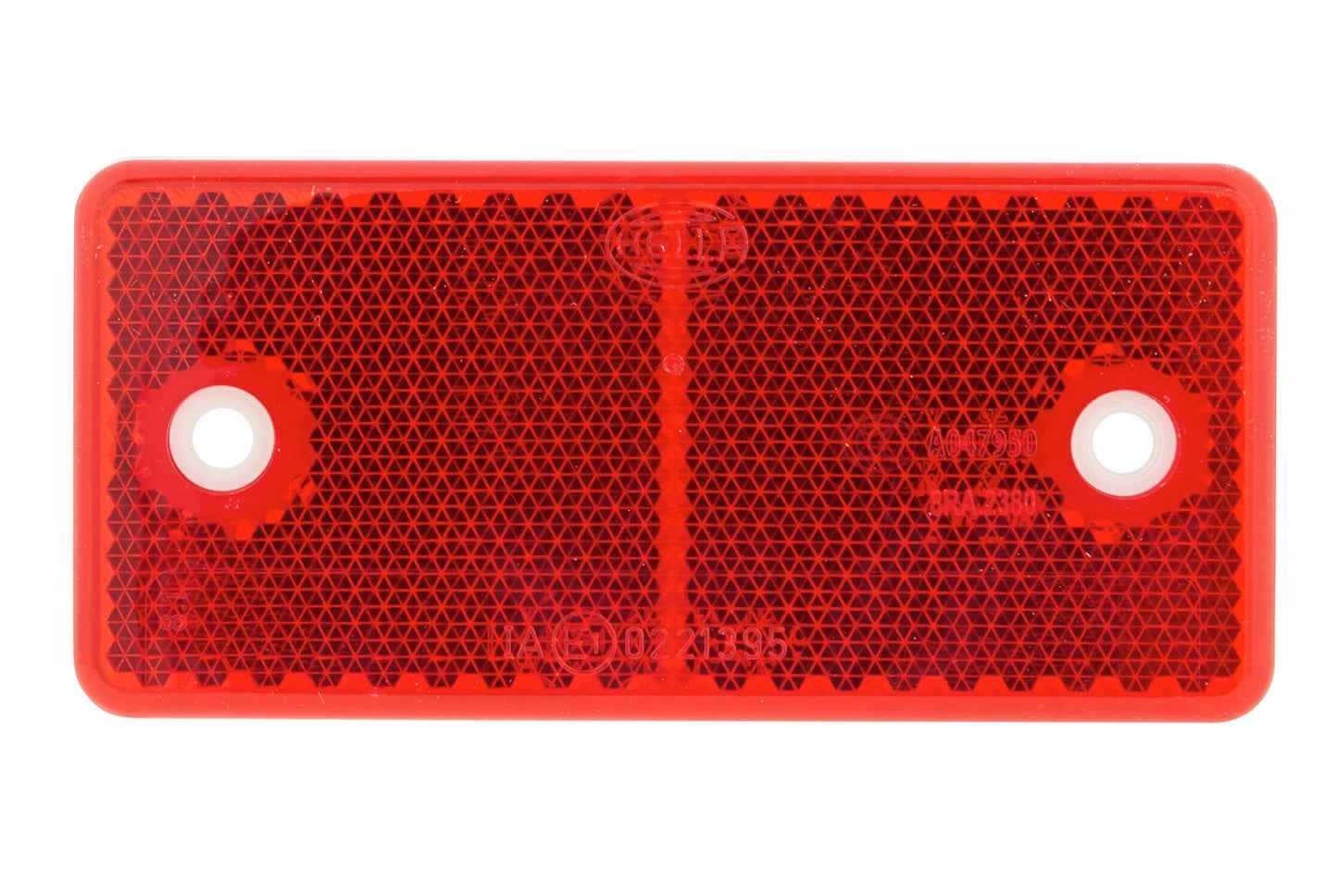 HELLA Reflector - Lens Colour: red - rectangular - Bolted/mounting 8RA003326-001