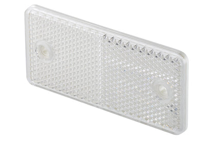 HELLA Reflector - Lens Colour: White - rectangular - Bolted/mounting 8RA003326-021