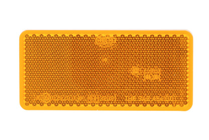 HELLA Reflector - Lens Colour: yellow (amber) - rectangular - Glued/mounting 8RA003326-041