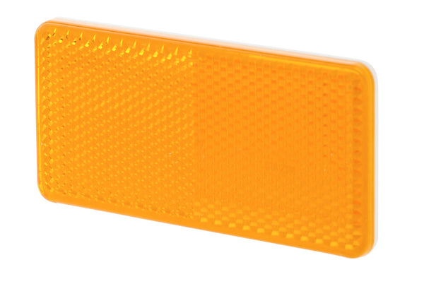HELLA Reflector - Lens Colour: yellow (amber) - rectangular - Glued/mounting 8RA003326-041