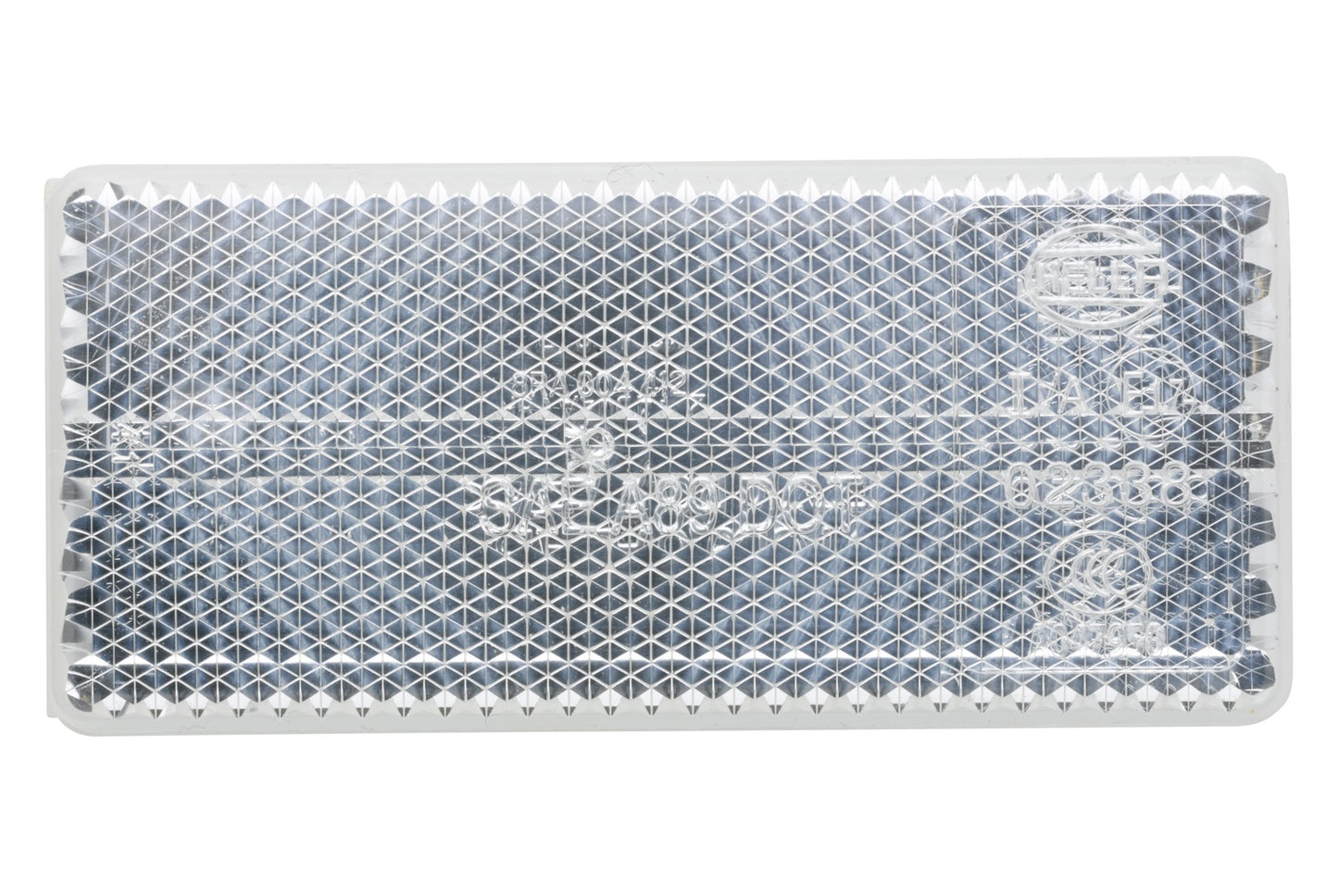 HELLA Reflector - Lens Colour: White - rectangular - Glued/mounting 8RA004412-011