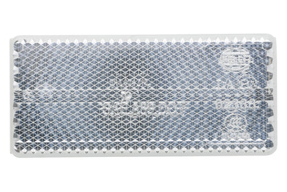 HELLA Reflector - Lens Colour: White - rectangular - Glued/mounting 8RA004412-011