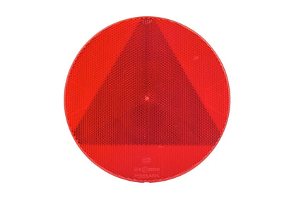HELLA Reflector - Lens Colour: Red - round - Glued/mounting 8RA343220-007