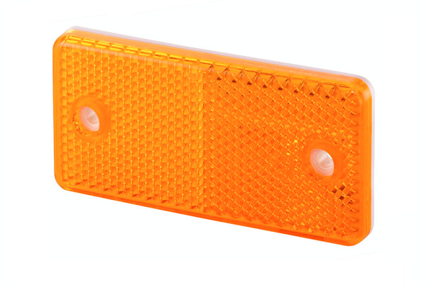 HELLA Reflector - Lens Colour: yellow (amber) - rectangular - Bolted/mounting 8RA003326-011