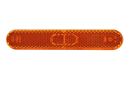 HELLA Reflector - Lens Colour: yellow (amber) - oval - Glued/mounting 8RA009226-127