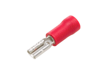 HELLA Cable Connector - red - 0.5mm² - 1.0mm² - Length: 18.7mm - Brass - Quantity: 10 8KW705393-812
