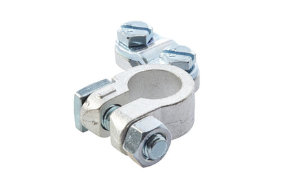 HELLA Battery Terminal Clamp - for positive terminal/Cast Part - Battery Terminal Ø: 1 8KX043021-031