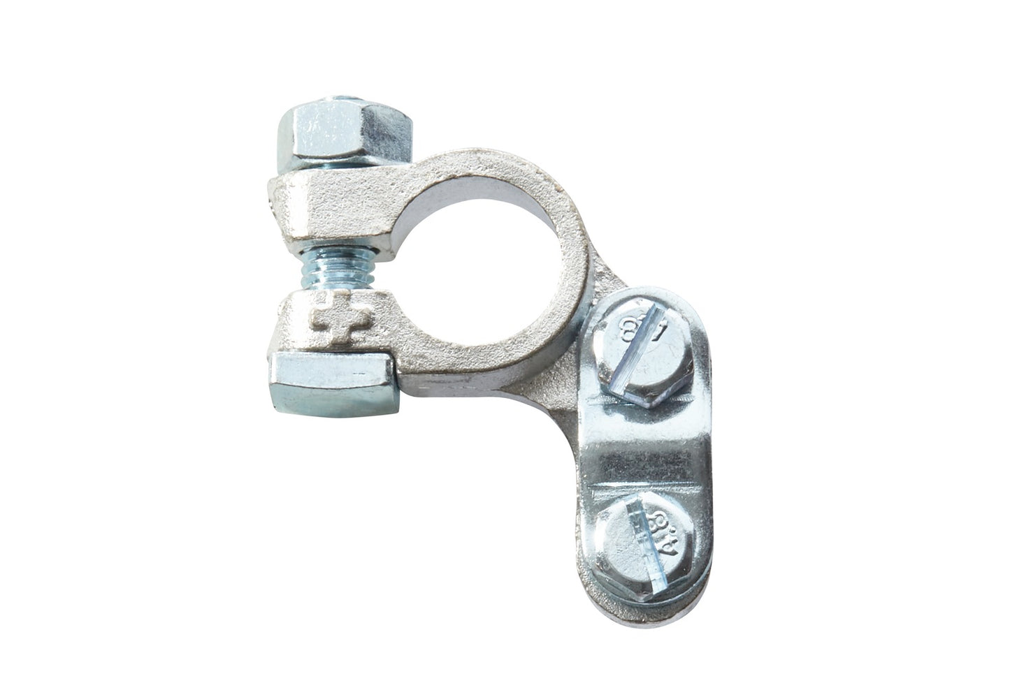 HELLA Battery Terminal Clamp - for positive terminal/Cast Part - Battery Terminal Ø: 1 8KX091450-031
