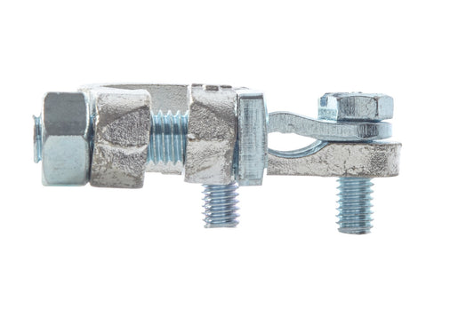 HELLA Battery Terminal Clamp - for positive terminal/Cast Part - Battery Terminal Ø: 1 8KX091450-031