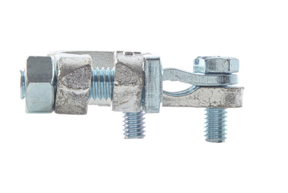 HELLA Battery Terminal Clamp - for positive terminal/Cast Part - Battery Terminal Ø: 1 8KX091450-031