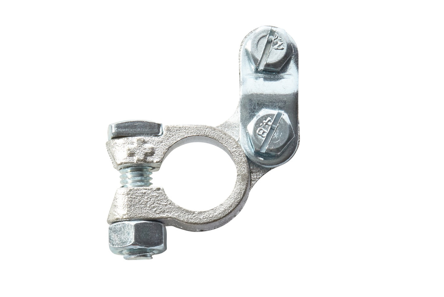 HELLA Battery Terminal Clamp - for positive terminal/Cast Part - Battery Terminal Ø: 1 8KX091451-031