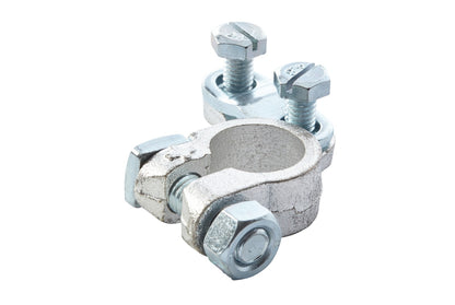 HELLA Battery Terminal Clamp - for positive terminal/Cast Part - Battery Terminal Ø: 1 8KX091451-031
