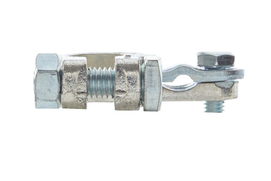 HELLA Battery Terminal Clamp - for positive terminal/Cast Part - Battery Terminal Ø: 1 8KX091452-031
