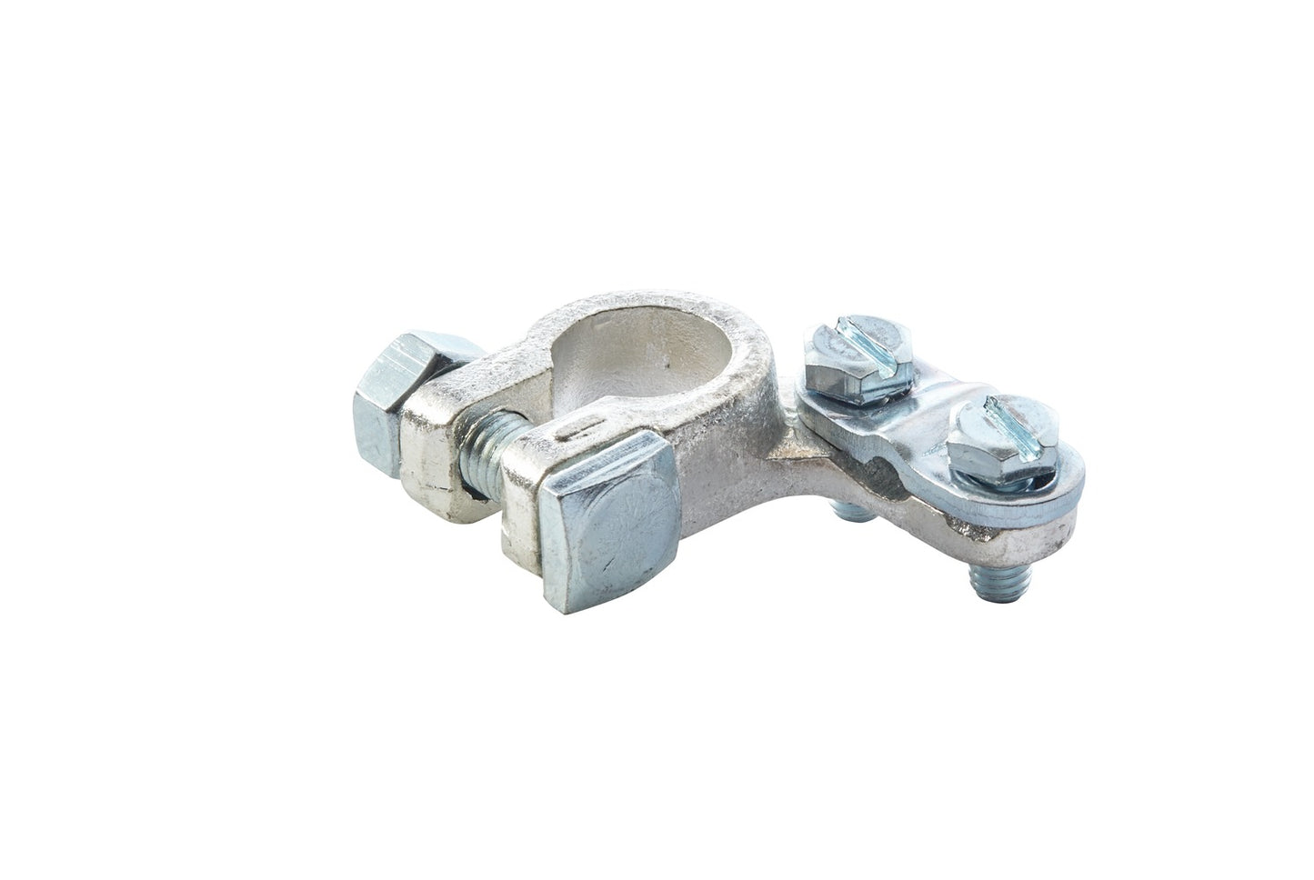 HELLA Battery Terminal Clamp - for positive terminal/Cast Part - Battery Terminal Ø: 1 8KX091452-031