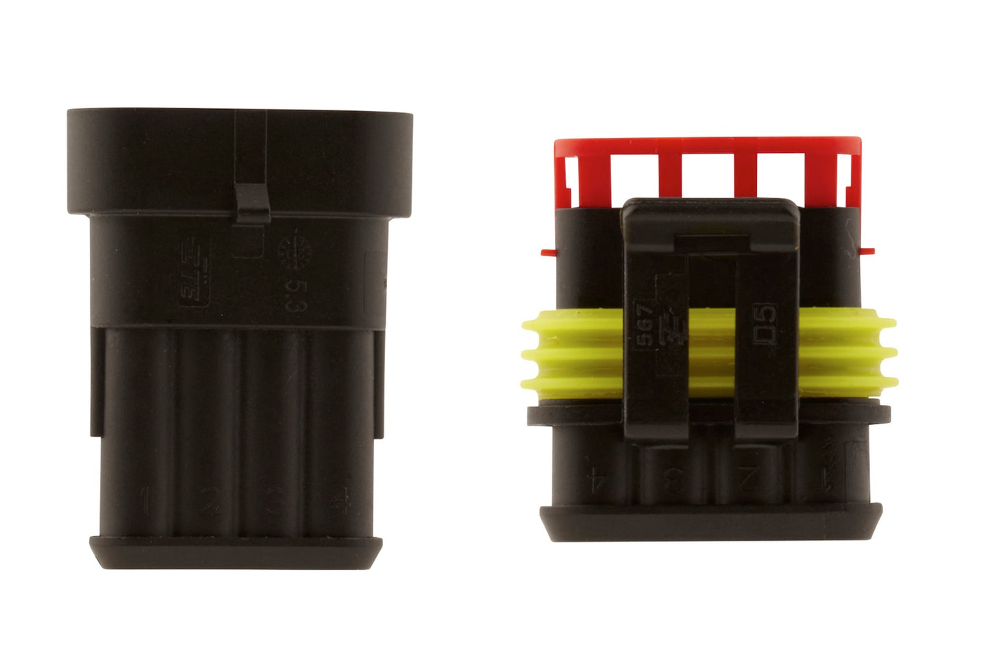HELLA Cable Connector - 4-pin connector - 0.75mm² - 2.5mm² - Quantity: 1 8KW744808-801
