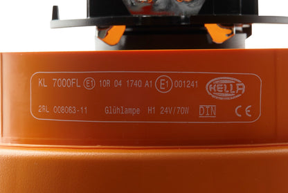 HELLA Halogen-Rotating Beacon - KL 7000 - 24V - yellow (amber) 2RL008063-111