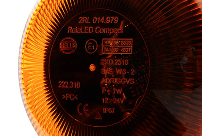 HELLA LED-Rotating Beacon - RotaLED Compact - 12/24V - yellow (amber) 2RL014979-011