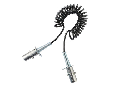 HELLA Coiled Cable - with fastening clamp - 7-pin connector - 24V - Metal/PU (Polyuret 8KA004797-111