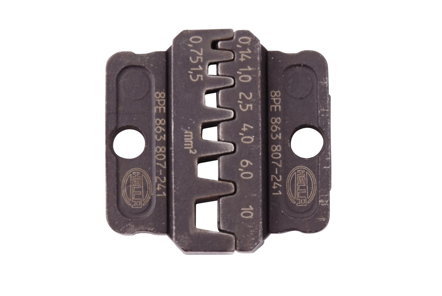HELLA Crimping Pliers Insert - Metal - black - Ø of: 0.14mm - Ø up to: 10mm 8PE863807-241
