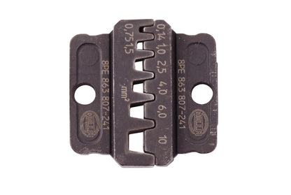 HELLA Crimping Pliers Insert - Metal - black - Ø of: 0.14mm - Ø up to: 10mm 8PE863807-241