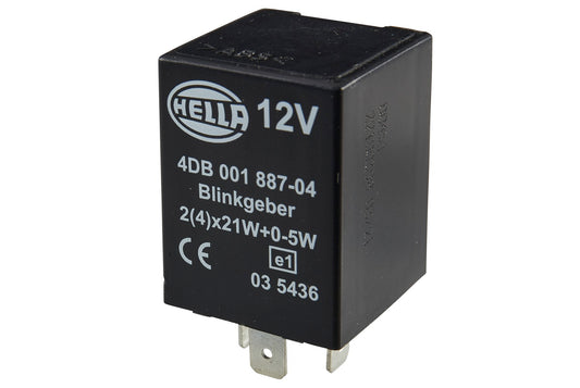 HELLA Flasher Unit - 12V - 4-pin connector 4DB001887-041