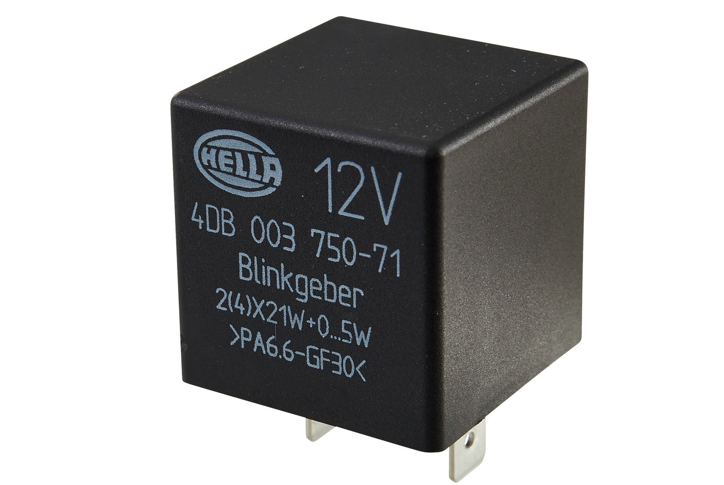 HELLA Flasher Unit - 12V - 3-pin connector 4DB003750-711