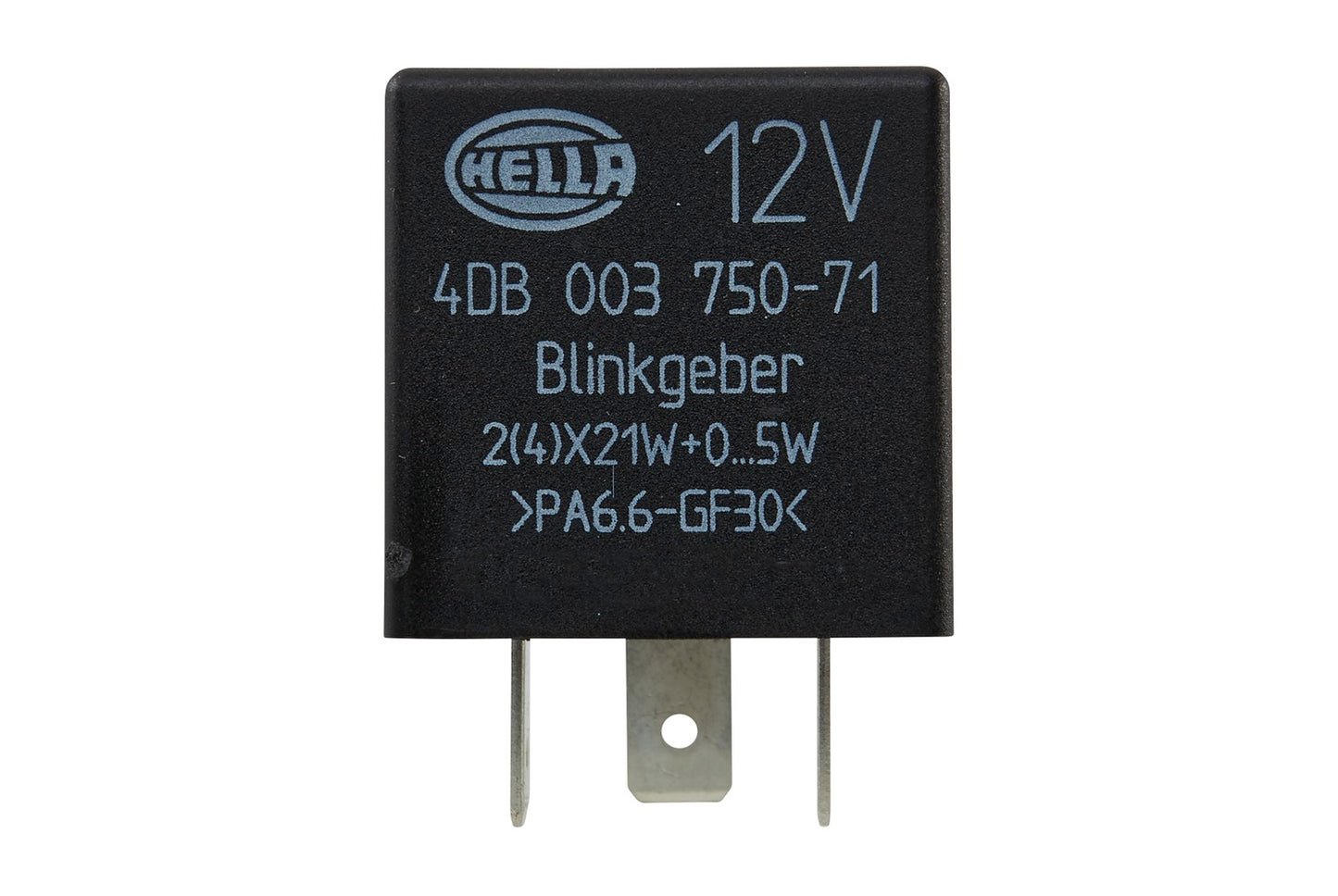 HELLA Flasher Unit - 12V - 3-pin connector 4DB003750-711