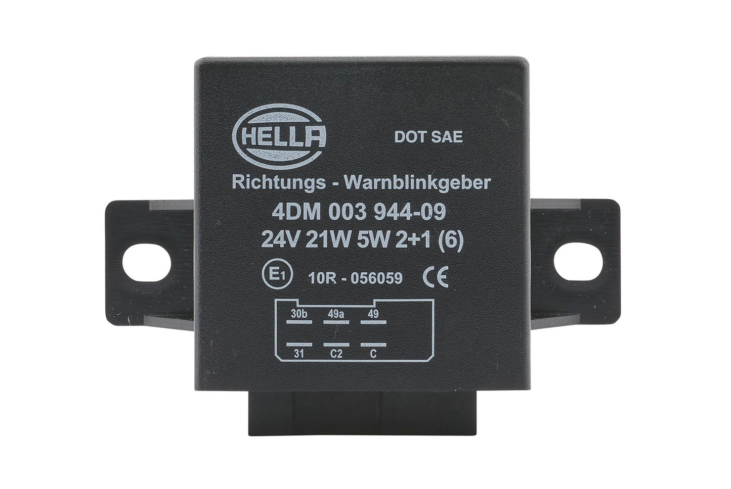 HELLA Flasher Unit - 24V - 6-pin connector 4DM003944-091