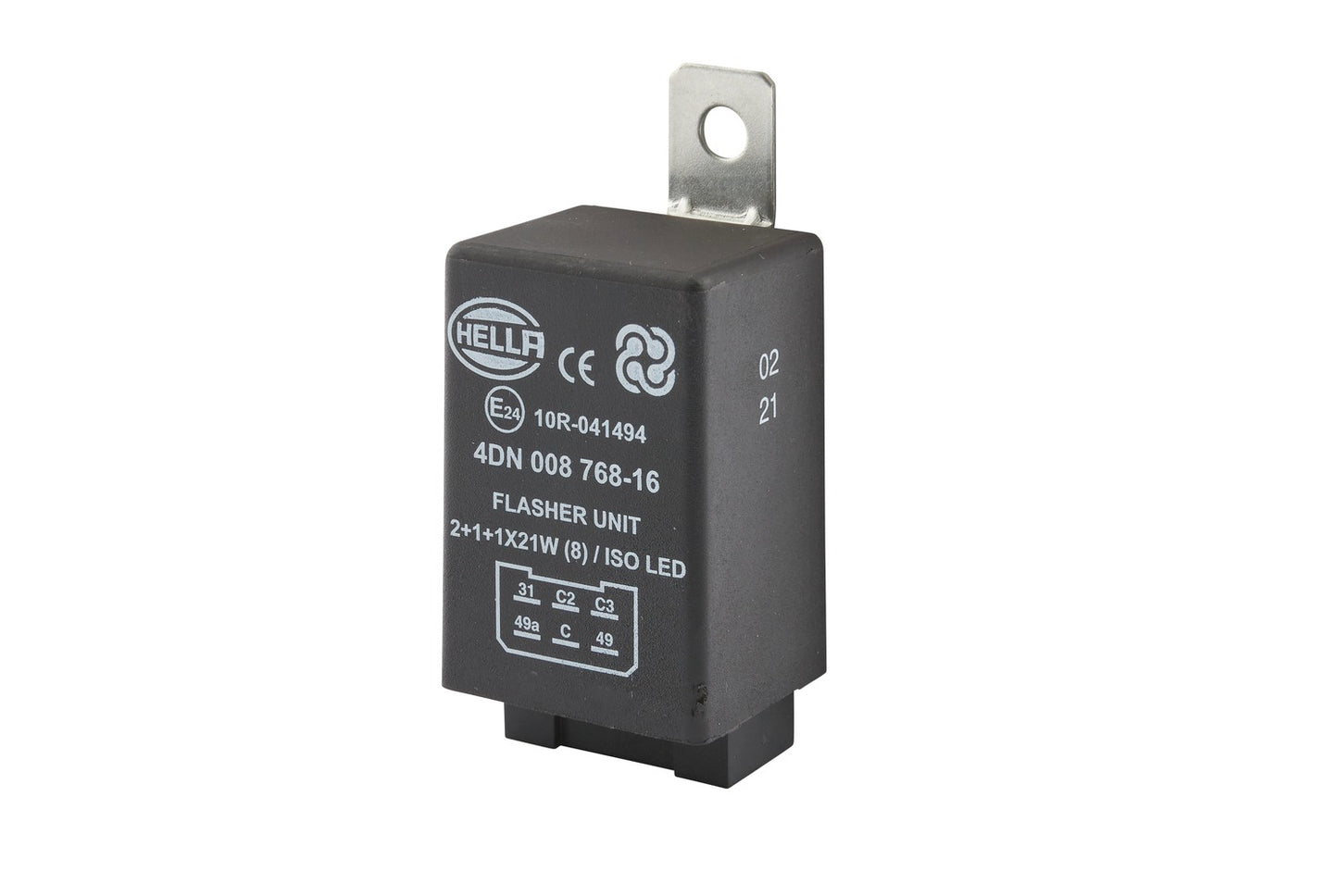 HELLA Flasher Unit - 12V - 6-pin connector 4DN008768-167