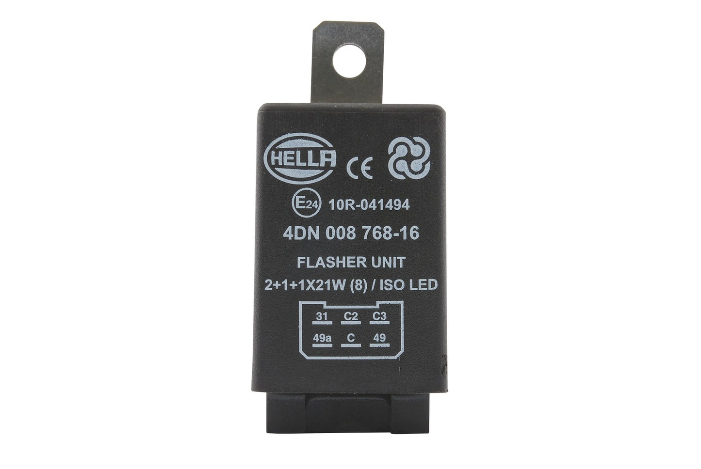 HELLA Flasher Unit - 12V - 6-pin connector 4DN008768-167