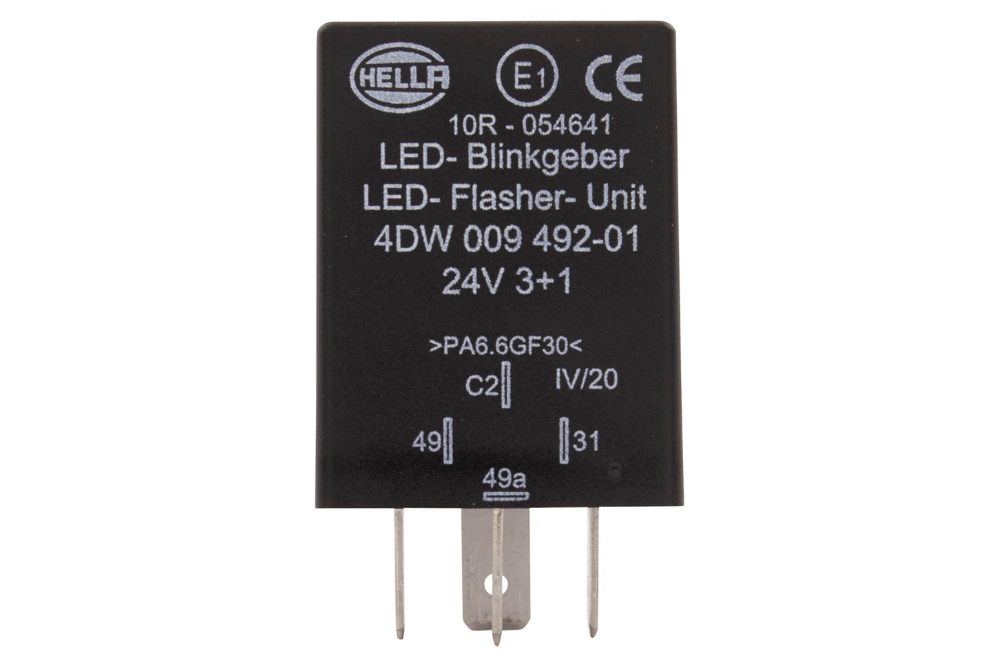 HELLA Flasher Unit - 24V - 4-pin connector 4DW009492-011