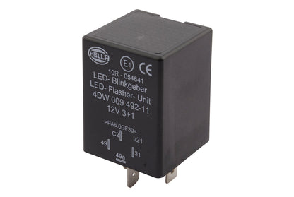 HELLA Flasher Unit - 12V - 4-pin connector 4DW009492-111