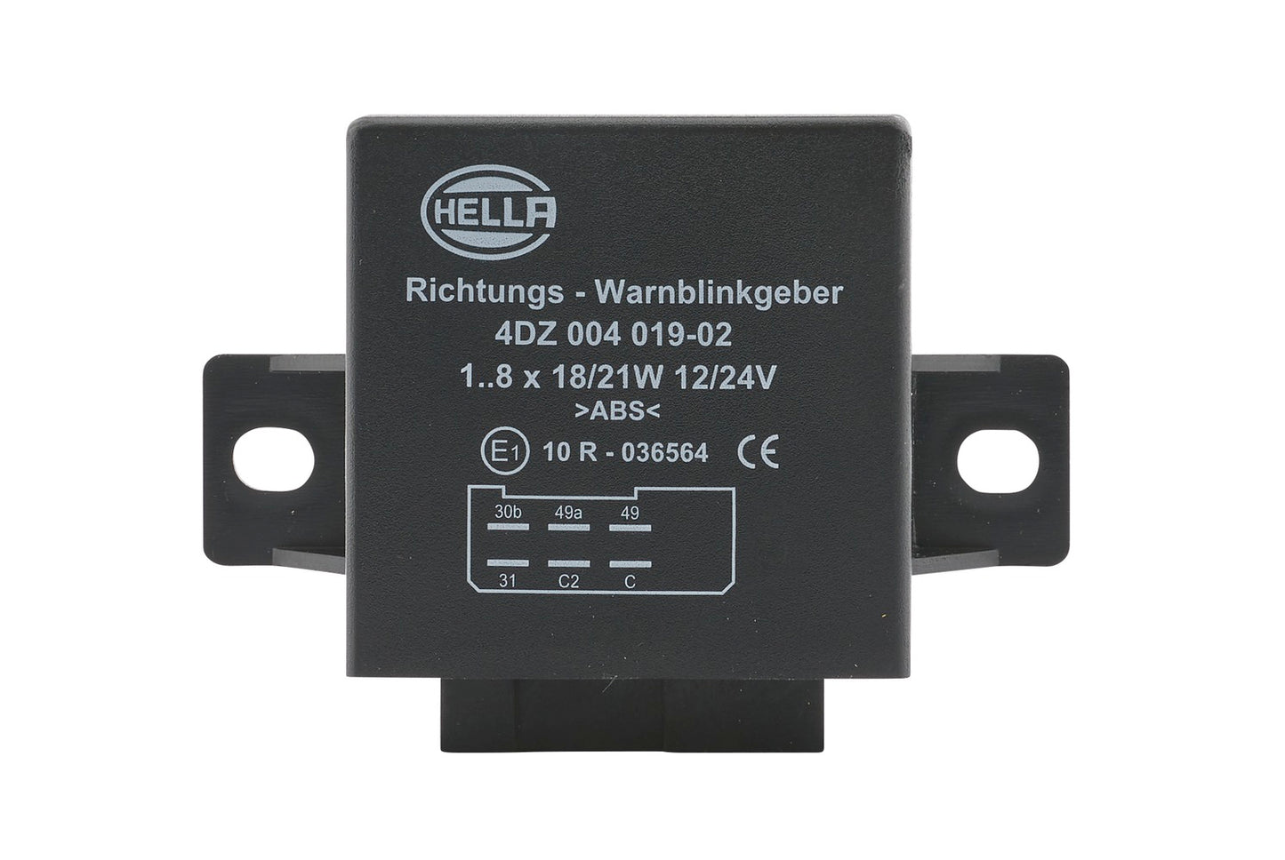HELLA Flasher Unit - 12/24V - 6-pin connector 4DZ004019-021