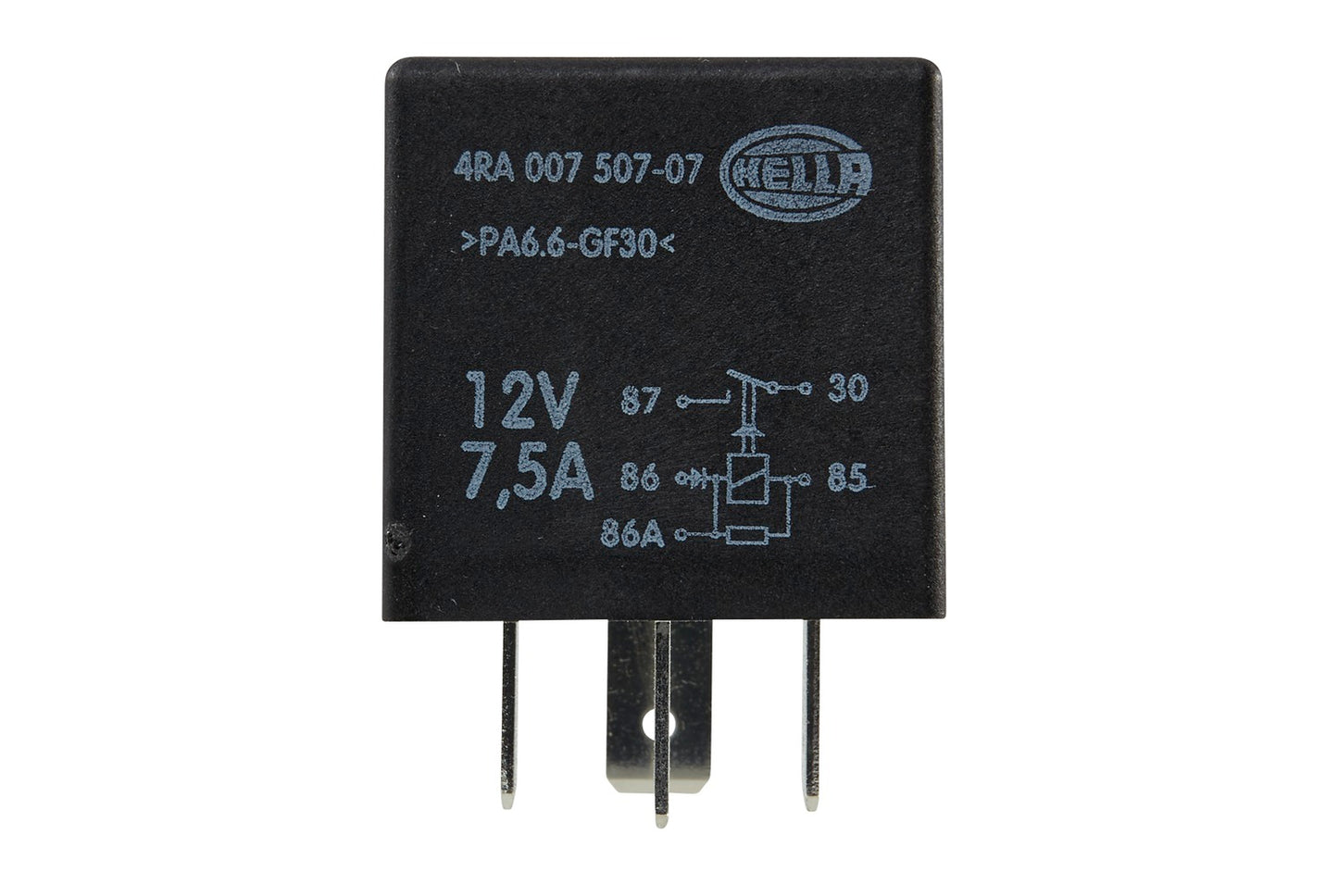 HELLA Relay, main current - 12V - 5-pin connector - X - X 4RA007507-071