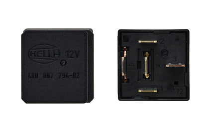 HELLA Relay, cold start control - 12V - 5-pin connector - W2 - B1 4RD007794-021