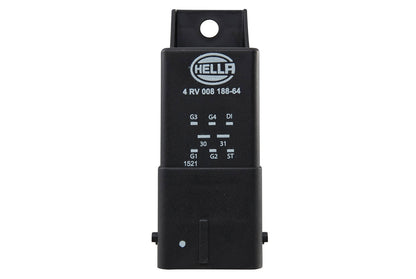 HELLA Relay, glow plug system - 12V - Number of connectors: 8 4RV008188-641