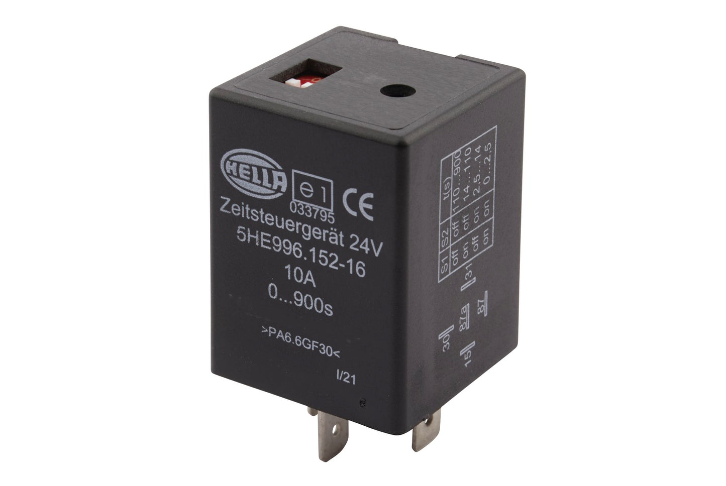 HELLA Time Relay - 24V - Number of connectors: 5 5HE996152-161