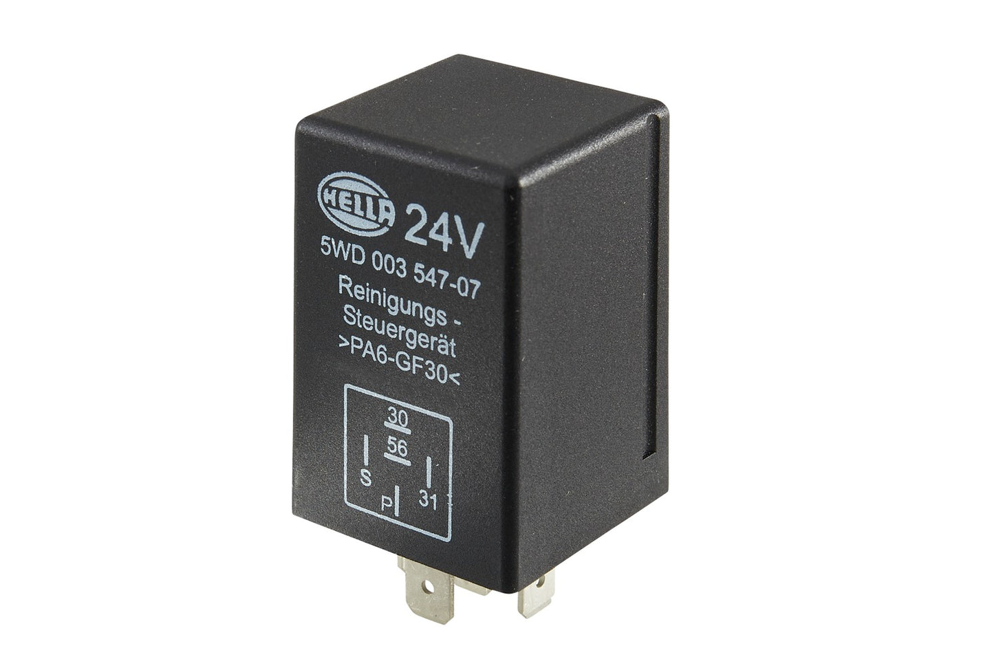 HELLA Relay, headlight cleaning - 24V - Number of connectors: 5 5WD003547-071
