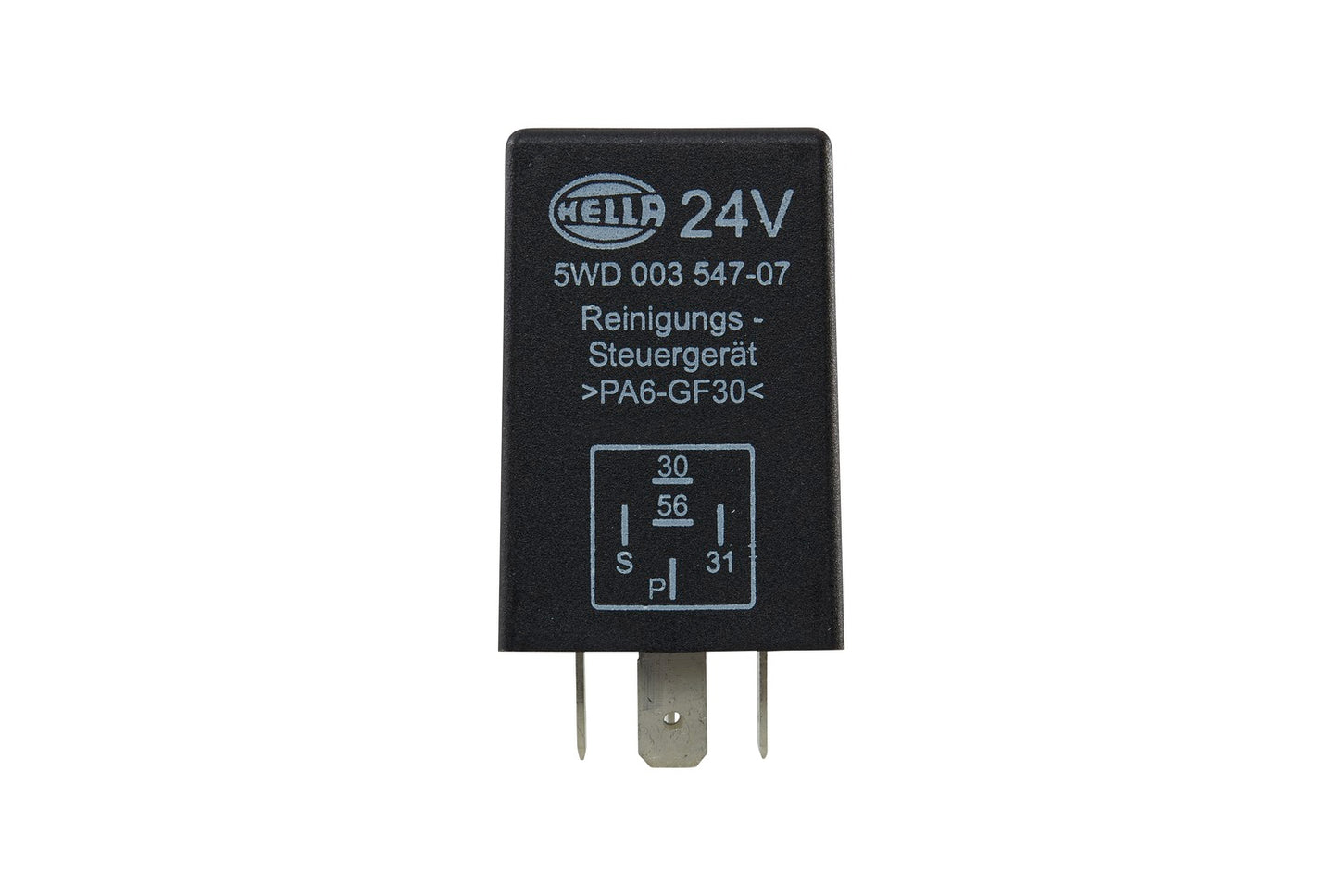 HELLA Relay, headlight cleaning - 24V - Number of connectors: 5 5WD003547-071