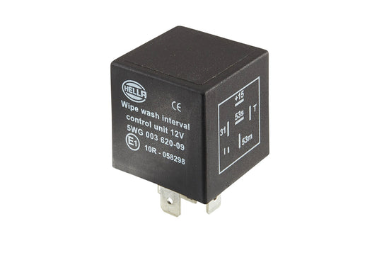 HELLA Relay, wipe/wash interval - 12V - 6-pin connector 5WG003620-091