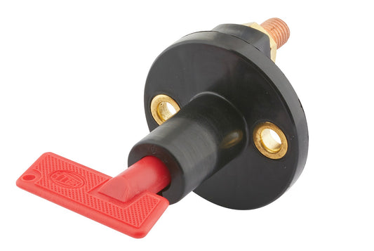 HELLA Main Switch, battery - S33 - Rotary Operation - Number of connectors: 2 6EK002843-001
