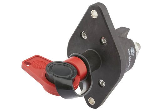 HELLA Main Switch, battery - Rotary Operation - 24V - Number of connectors: 2 6EK002843-121