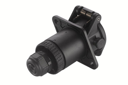 HELLA Socket - 24V - 7-pin connector - Plug: Crimp Contact - Quantity: 1 8JB007645-021