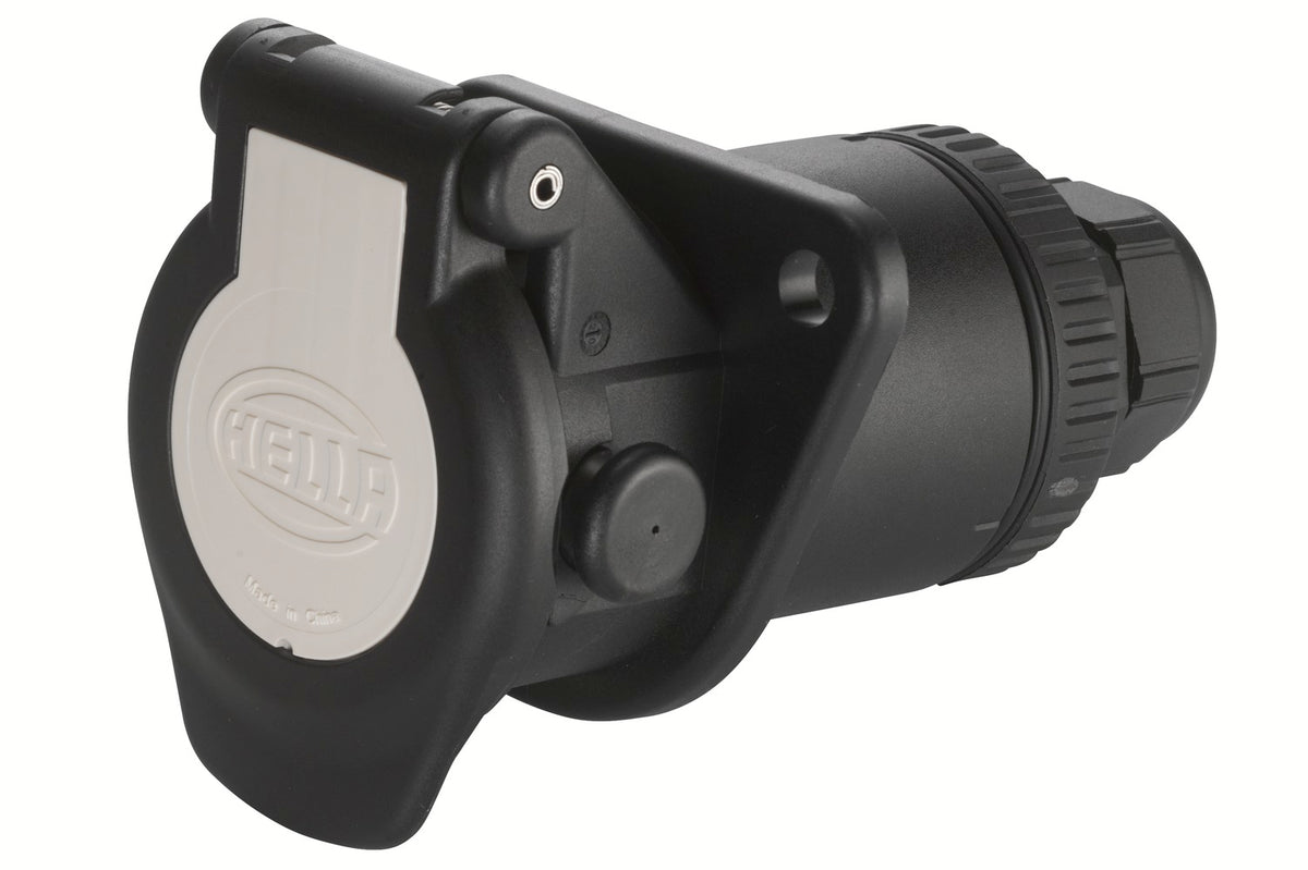 HELLA Socket - 24V - 7-pin connector - Plug: Crimp Contact - Quantity: 1 8JB007645-021