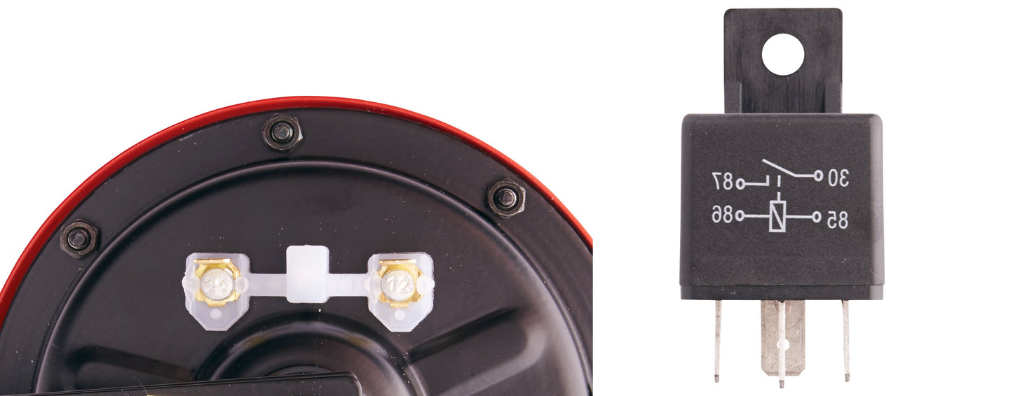 HELLA Signal Horn - HELLA PERFORMANCE HORN B133 SET - 12V - 118dB(A) - Low Tone/High T 3AG003399-801