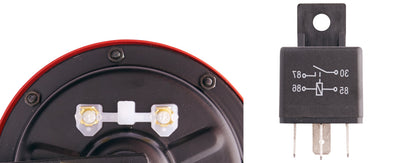 HELLA Signal Horn - HELLA PERFORMANCE HORN B133 SET - 12V - 118dB(A) - Low Tone/High T 3AG003399-801