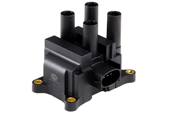 HELLA Ignition Coil - 12V - 3-pin connector - Bolted 5DA193175-411