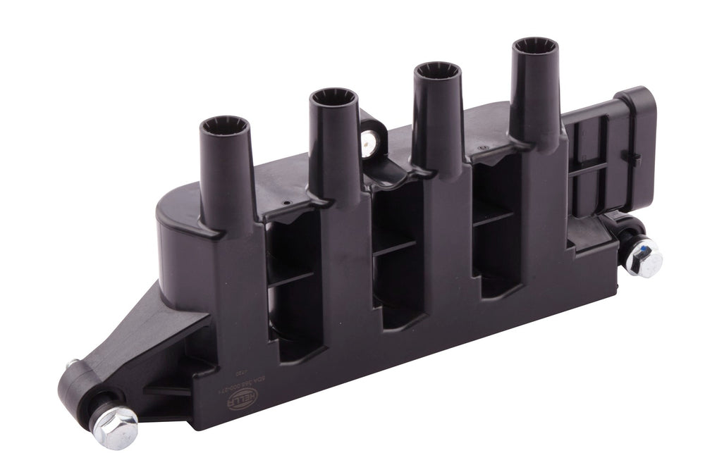 HELLA Ignition Coil - 12V - 6-pin connector - Bolted 5DA358000-271