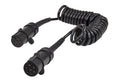 HELLA Coiled Cable - 7-pin connector - 24V - PU (Polyurethane) - Quantity: 1 8KA004797-041