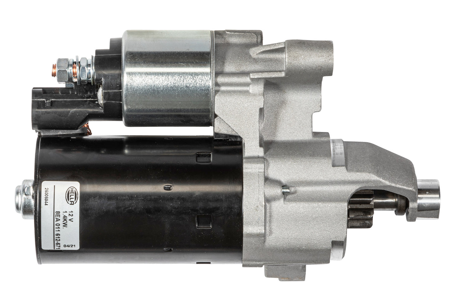 HELLA Starter - 12V - 1.4kW - for e.g. AUDI A6 C7 Avant (4G5, 4GD) 3.0 TFSI  8EA011612-671
